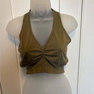 Alphalete Olive Crop Top